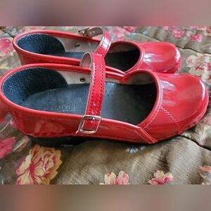 Red Patent Leather Women's Mules by Liorik